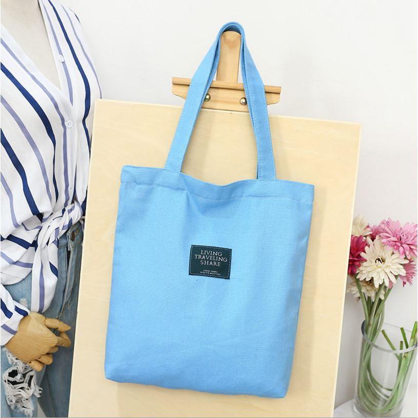 Túi vải CANVAS tote nữ trơn 89769