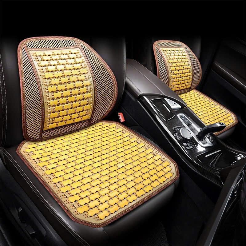 Tựa Lưng Hạt Gỗ Trúc Cho Ghế Ô Tô Và Văn Phòng - Tạo Tư Thế Ngồi Chính Xác Chống Mỏi Lưng