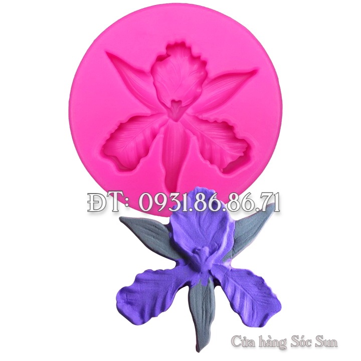 Khuôn silicon hoa lan vũ nữ cánh dài – Mã số 1645