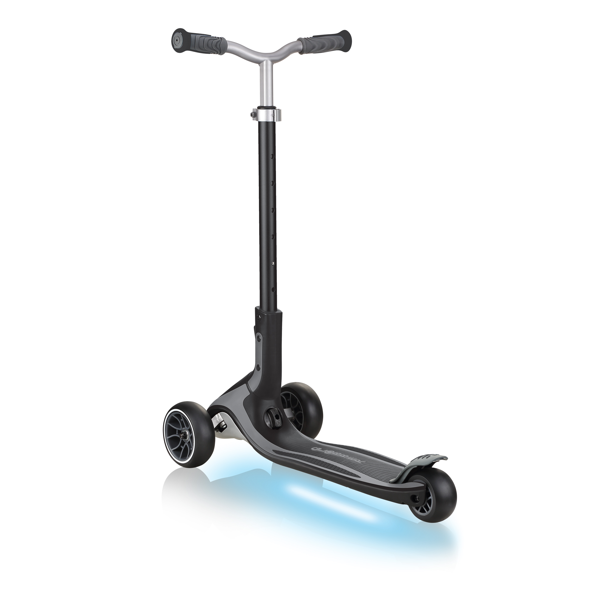 Xe trượt scooter 3 bánh GLOBBER ULTIMUM LIGHTS cho trẻ em từ 5 tuổi - Xám