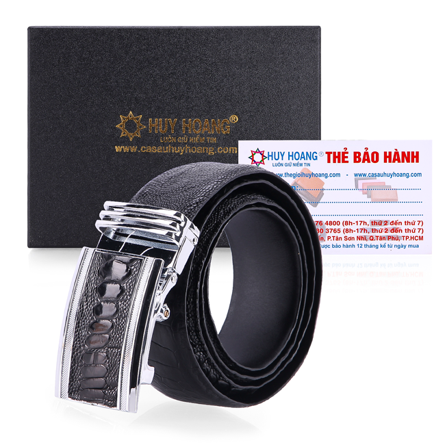 HJ4417-18-19-20 - Thắt lưng nam da đà điểu bản lớn màu đen, nâu đất, vàng, nâu đỏ