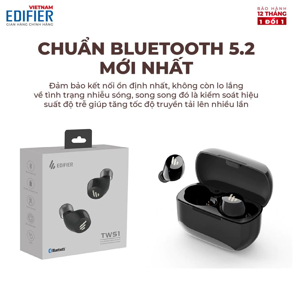 Tai nghe Bluetooth 5.2 EDIFIER TWS1 PRO - Thời gian phát 42h - Chống nước IP65 Hàng chính hãng Bảo hành 12 tháng 1 đổi 1