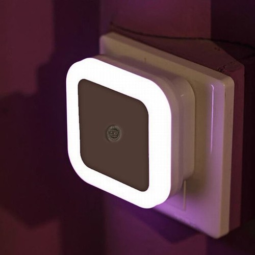 Đèn ngủ cảm biến cảm biến ánh sáng (trời tối tự sáng, trời sáng tự tắt), đầy đủ màu sắc, có thể gắn cầu thang hành lang.