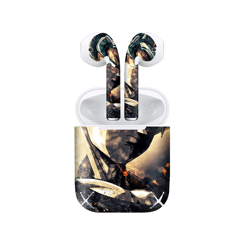 Miếng dán skin chống bẩn cho tai nghe AirPods in hình Dragon Ball - Goku Super Saiyan - 7vnr84