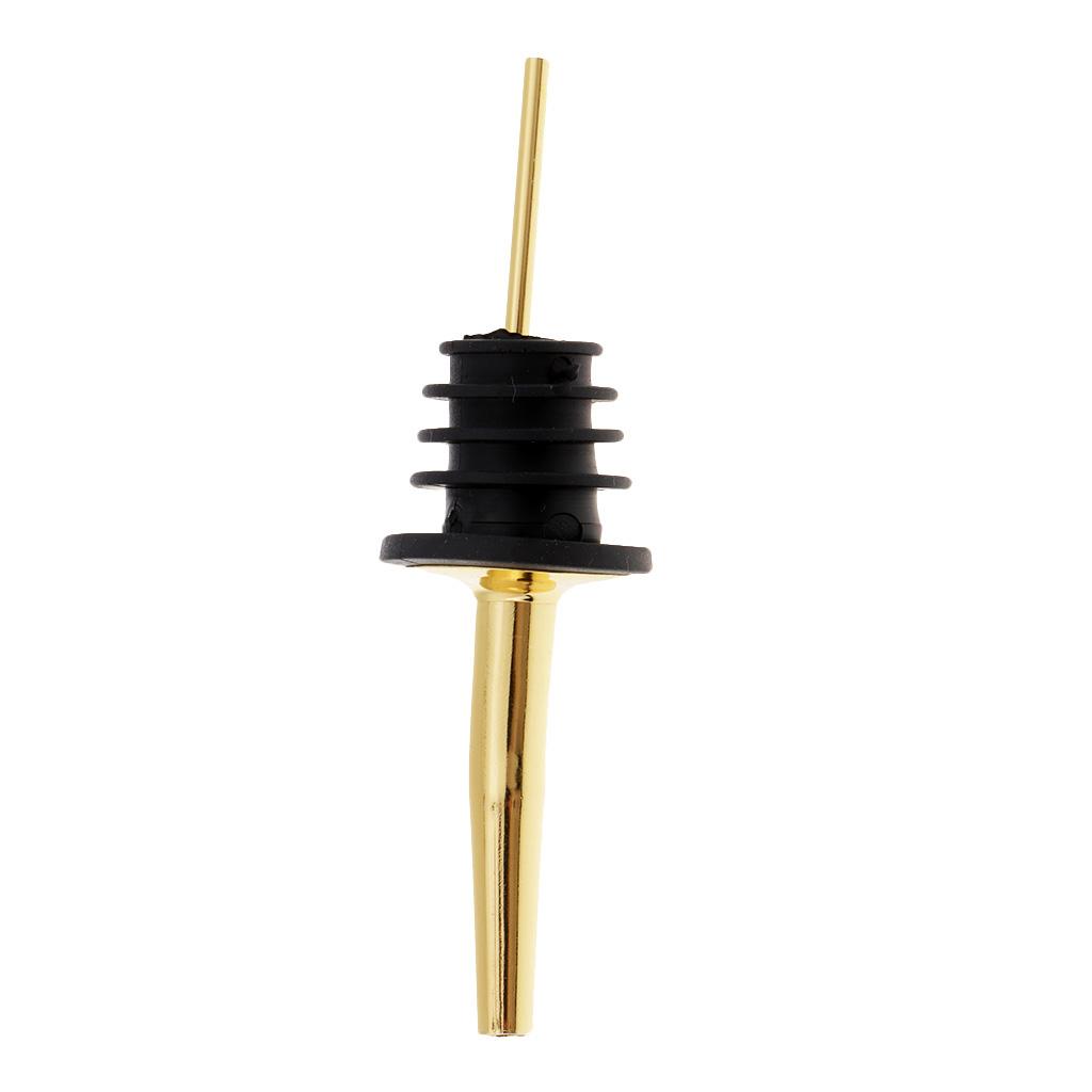 1pc Liquor Pour Spouts Stainless Steel Bottle Spout and Liquor Pourer Dust Caps Covers
