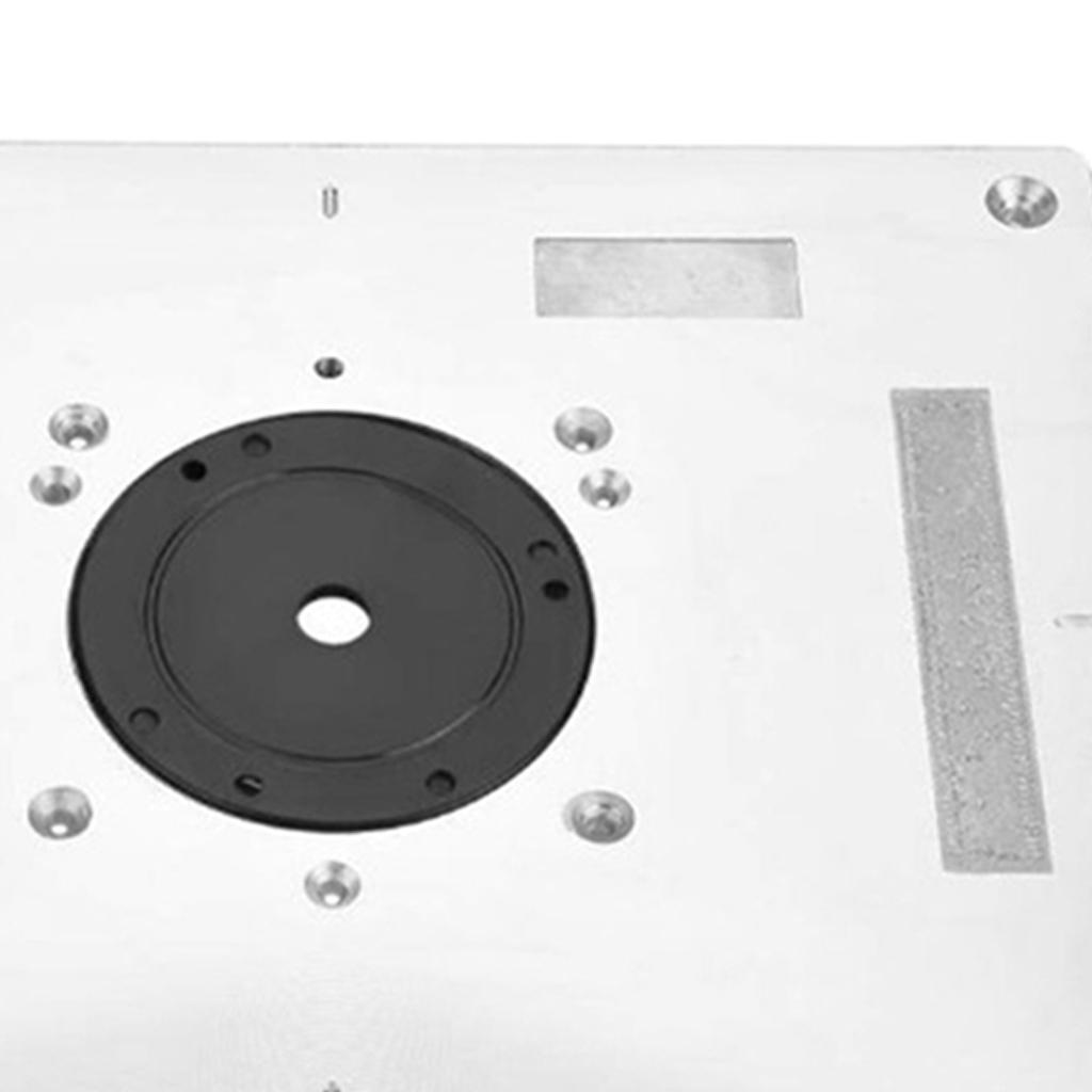 Router Table Insert Plate Aluminum Alloy Woodworking Engraving DIY Tools