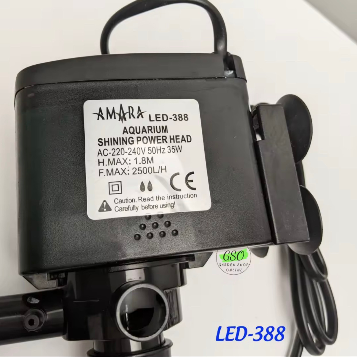 Máy lọc nước bể cá có đèn Led Amara led 388- 35w, Đèn leb cho bể cá huyền ảo ,lọc cặn tạo oxi ( Phụ kiện thủy sinh )