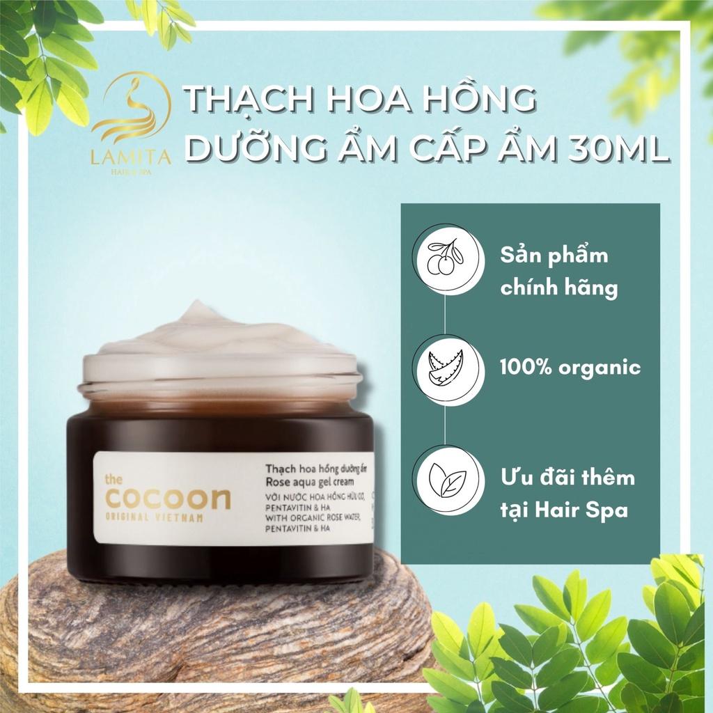 Thạch hoa hồng dưỡng ẩm Cocoon, kem dưỡng ẩm cấp ẩm và nuôi dưỡng 30ml - LS026 - The Cocoon Original Vietnam