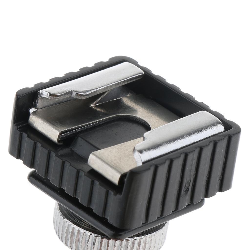 2 Pcs 1/4 Inch Screw Flash Hot Shoe Mount Adapters For DSLR Camera