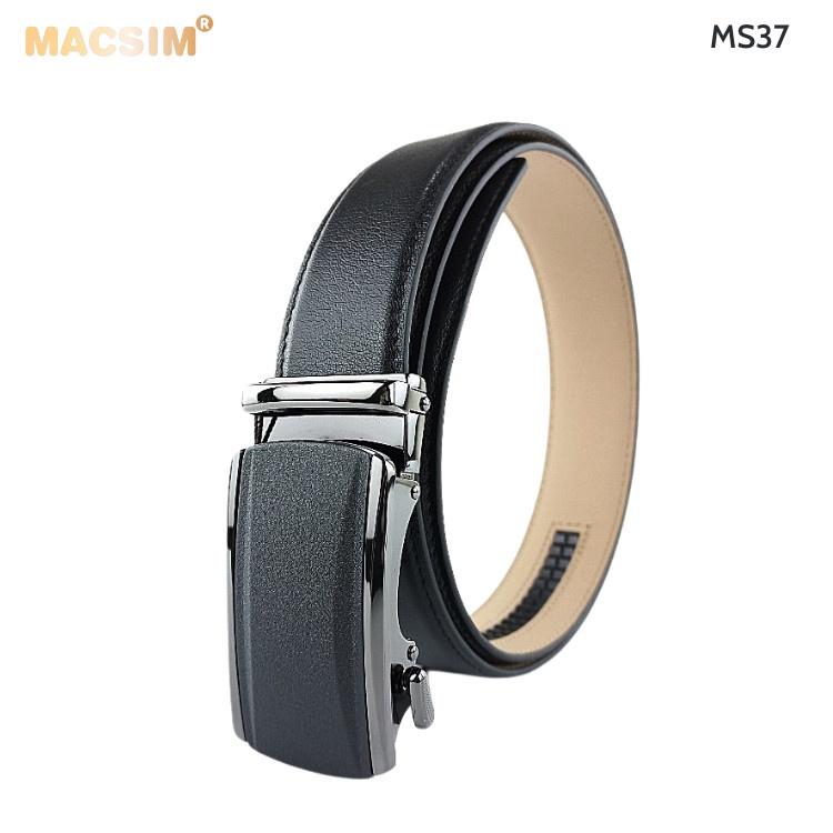 Thắt lưng nam da thật cao cấp nhãn hiệu Macsim MS37