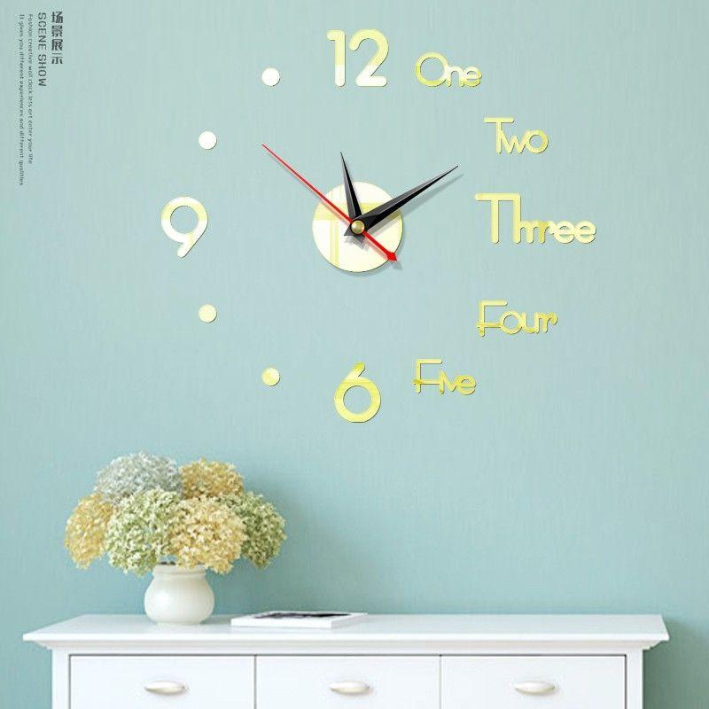 Đồng hồ trang trí decor 3D loại to đẹp