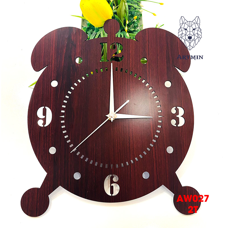 AW027 - Đồng Hồ Gỗ Decor – Đồng Hồ Treo Tường Trang Trí Nhà Độc Lạ