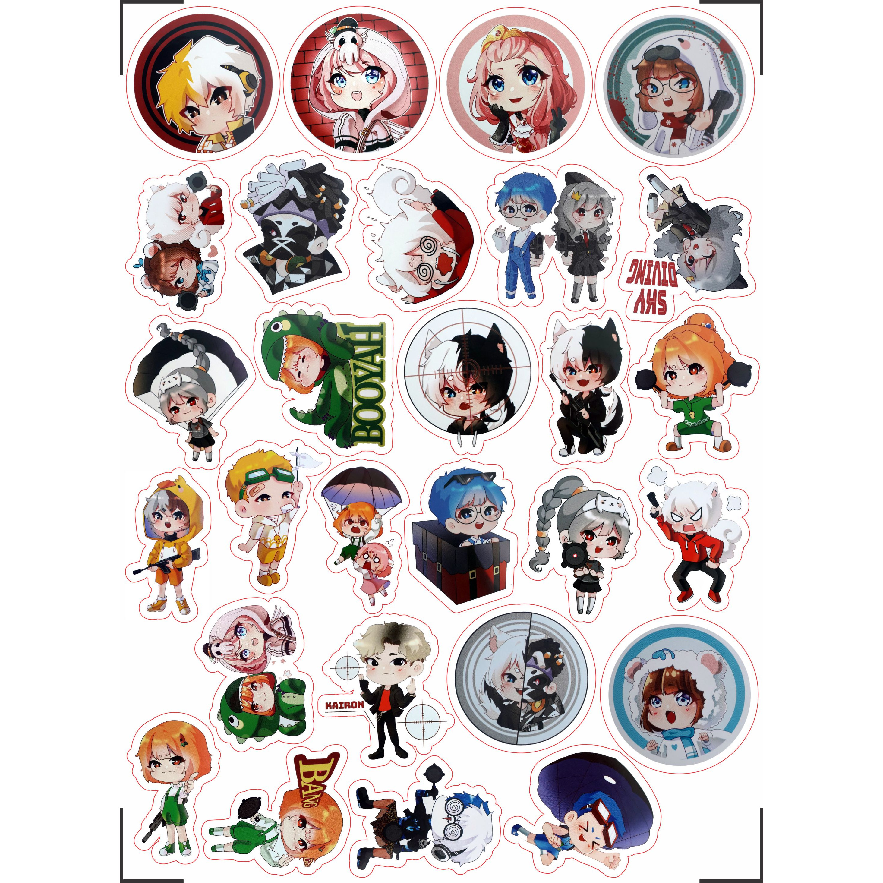 Set 30 Sticker Hero Team Đại Chiến