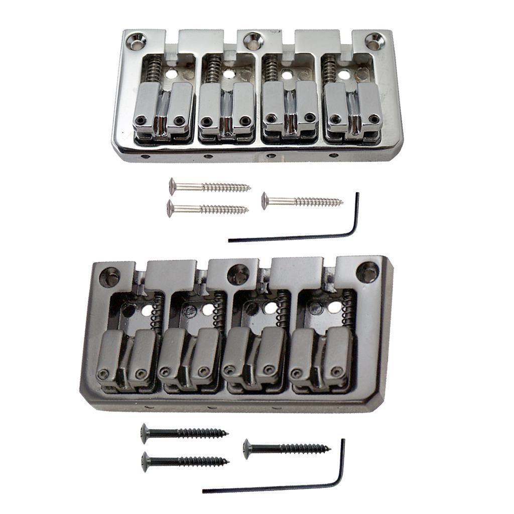 4 String Bass Bridge with Pickup for Electric Bass Guitar Parts