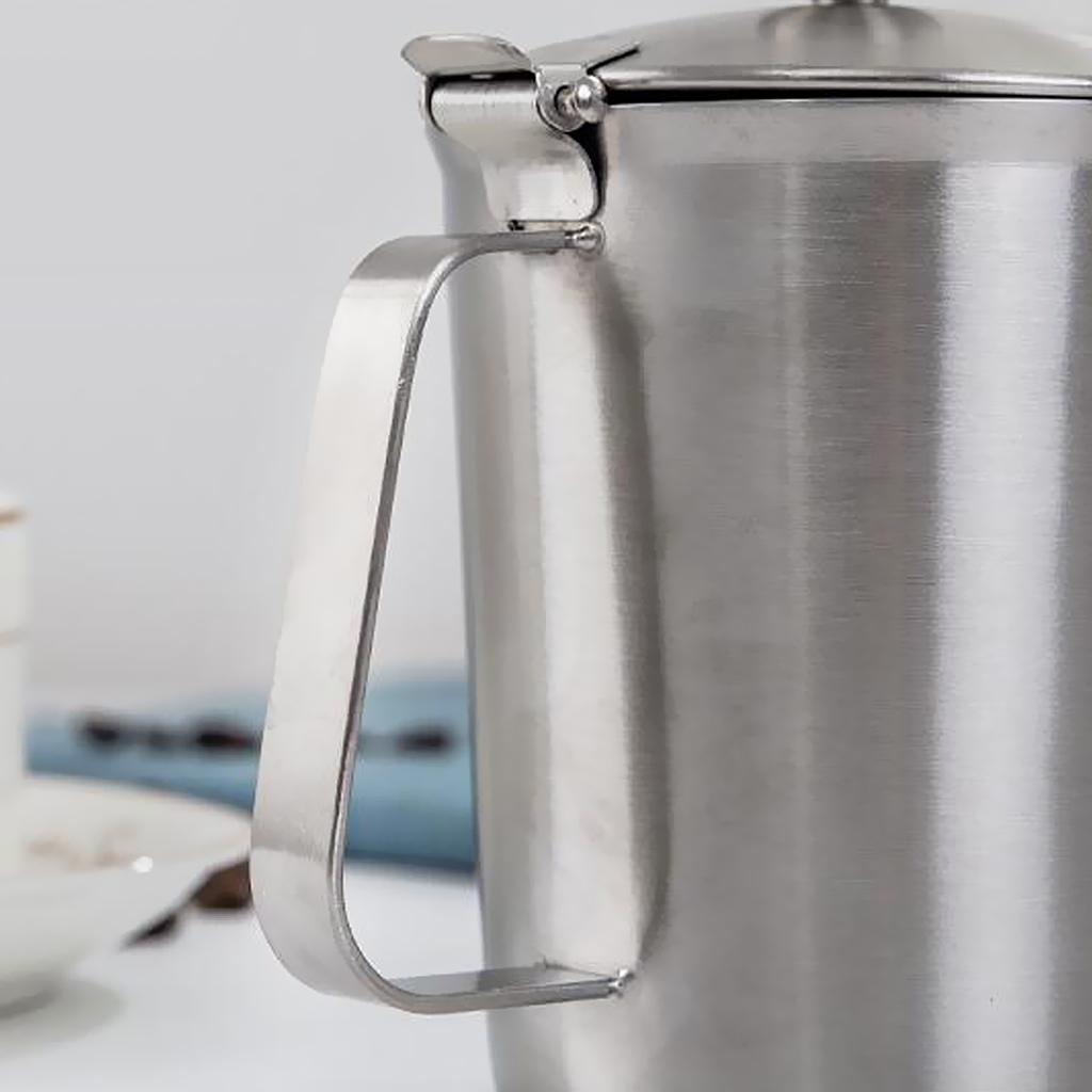 Stainless Steel Creative Coffee Tea Mug Cup with Lid and Graduation 500ml