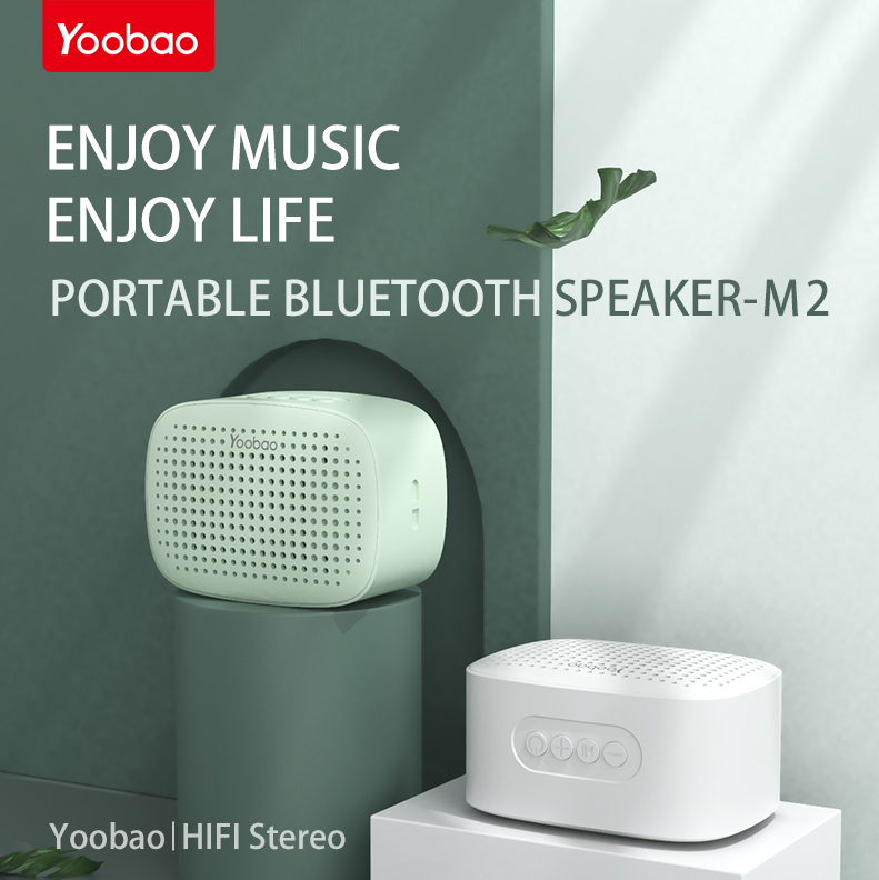 Loa Bluetooth Mini Yoobao M2 Âm Thanh HIFI Bluetooth 5.0 Công Xuất 3w Âm Thanh Sống Động Có Cổng Micro SD - Hàng Chính Hãng