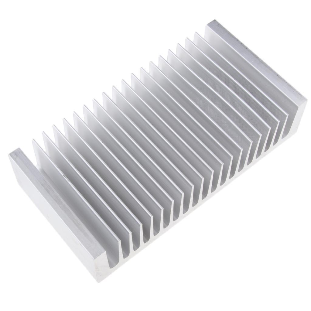 Premium Aluminum Heat Sink Cooling Fin Silver for LEDs Power Amplifiers