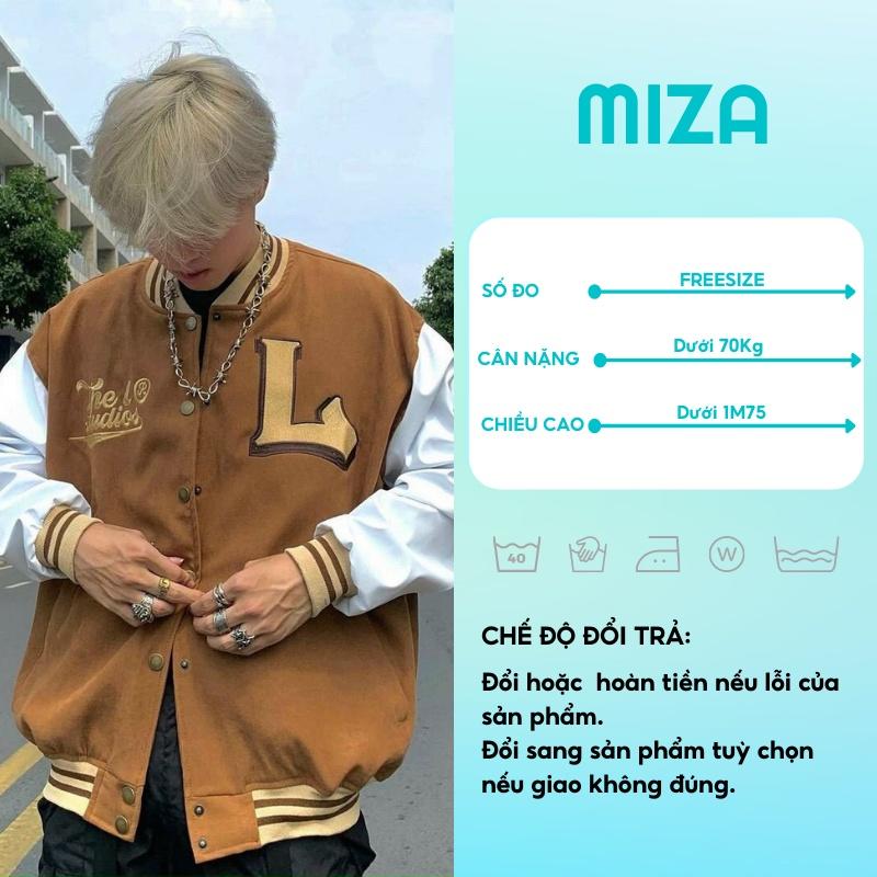 Áo khoác bomber nhung nam nữ unisex gió jacket cúc bấm form rộng local brand ulzzang phong cách hàn quốc đep chữ L