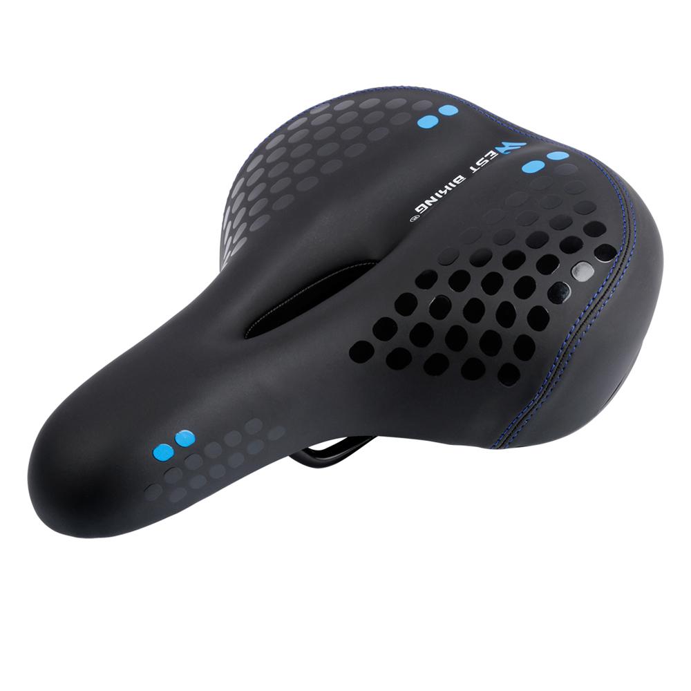 Yên xe đạp cao cấp WEST BIKING Thiết kế rỗng, không đè lên đáy quần, siêu nhẹ,có đèn hậu
