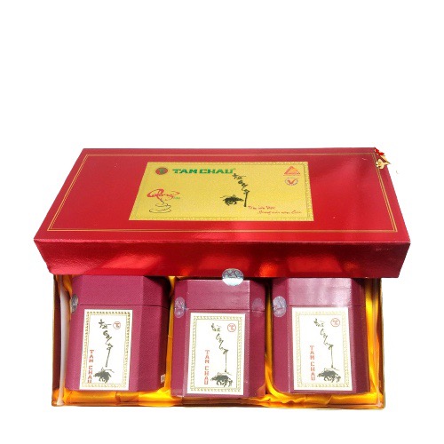 Trà Oolong Tâm Châu Thuần đỏ hộp 300gr