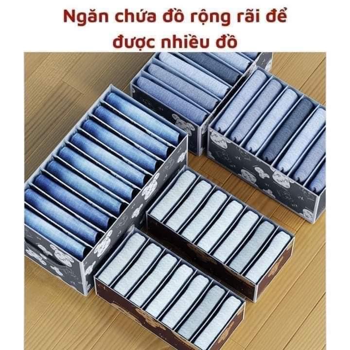 Hộp đựng quần áo chia ngăn hình gấu