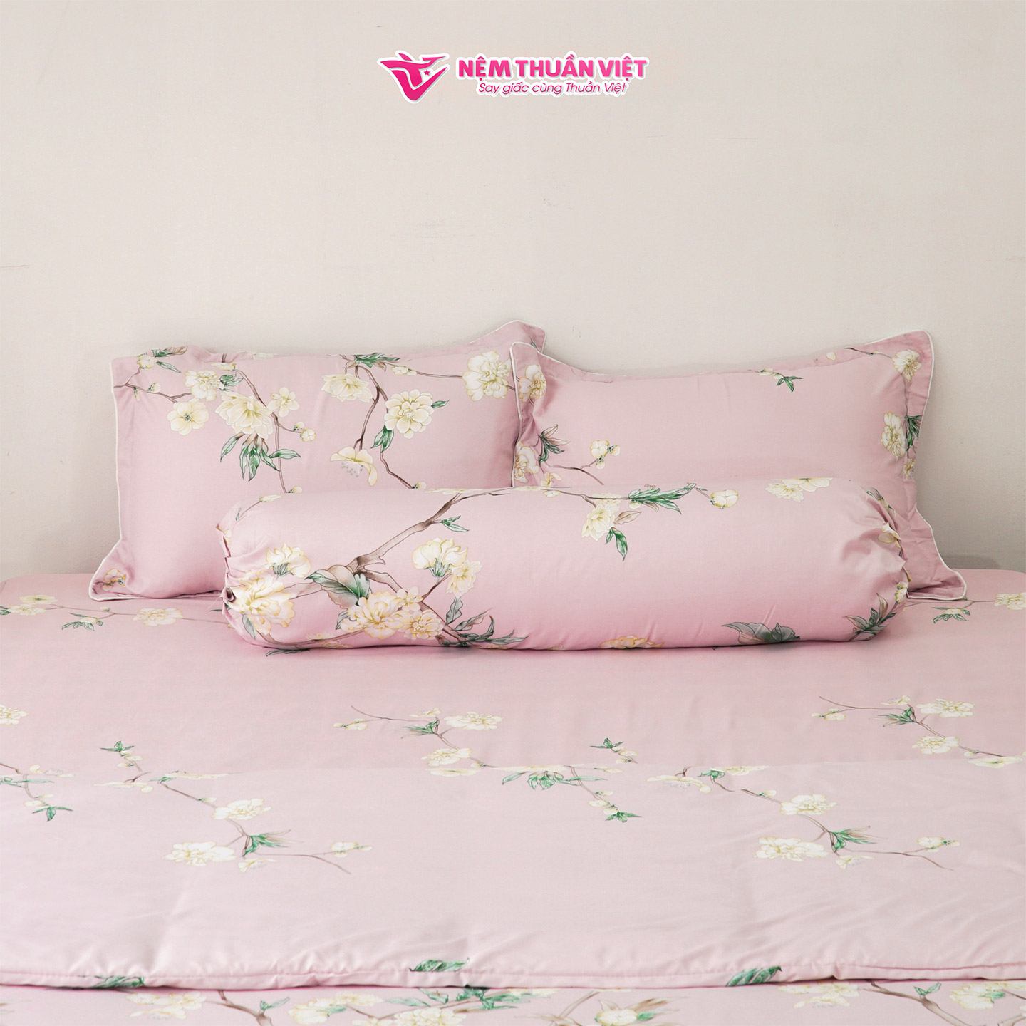 Vỏ Áo Gối Ôm Tencel Thuần Việt Cao Cấp - Kích Thước 35x100cm - Mẫu Ngẫu Nhiên