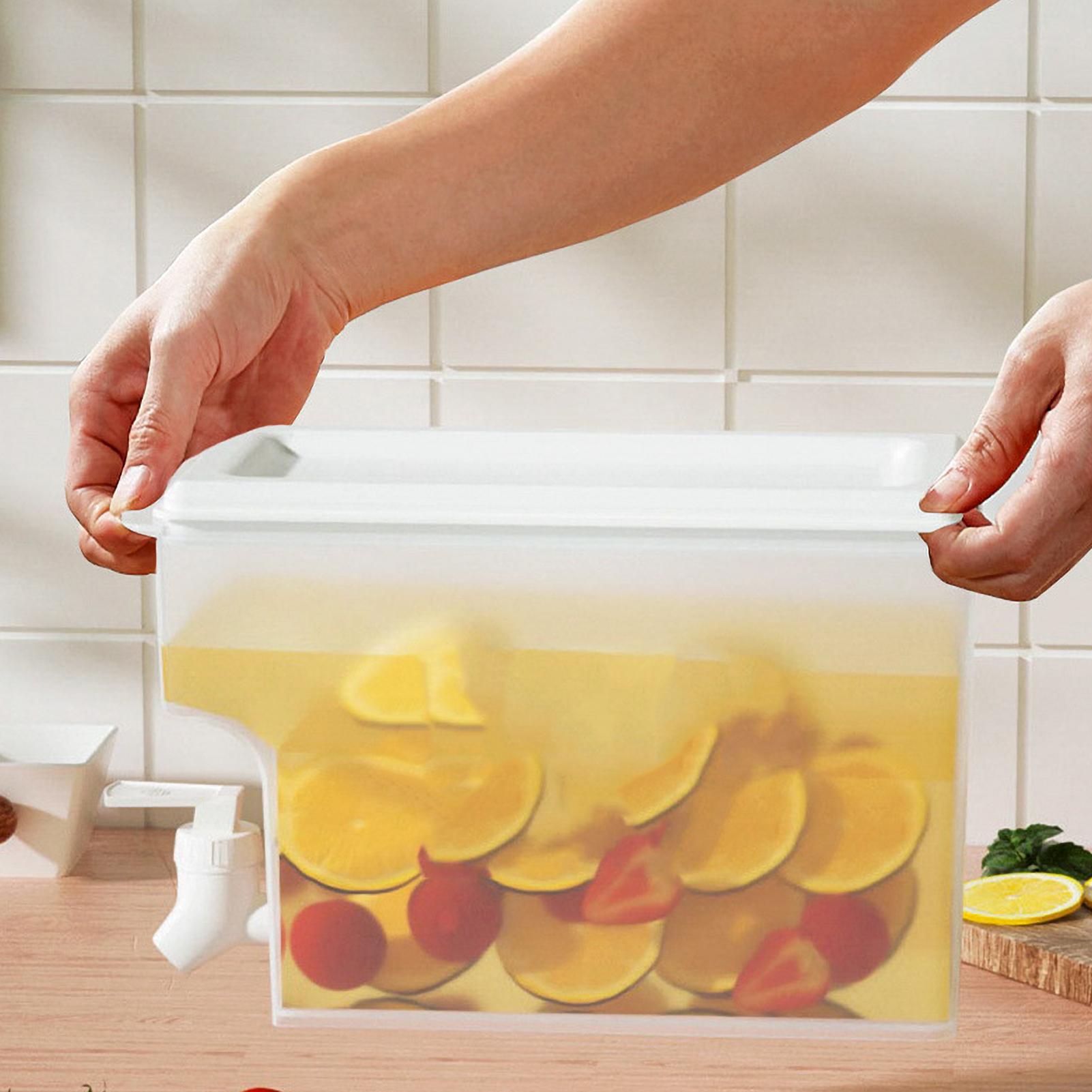 Cold Kettle Water Container Beverage Dispenser with Faucet Refrigerator Iced Cold Kettle Home Cold Drink Dispenser