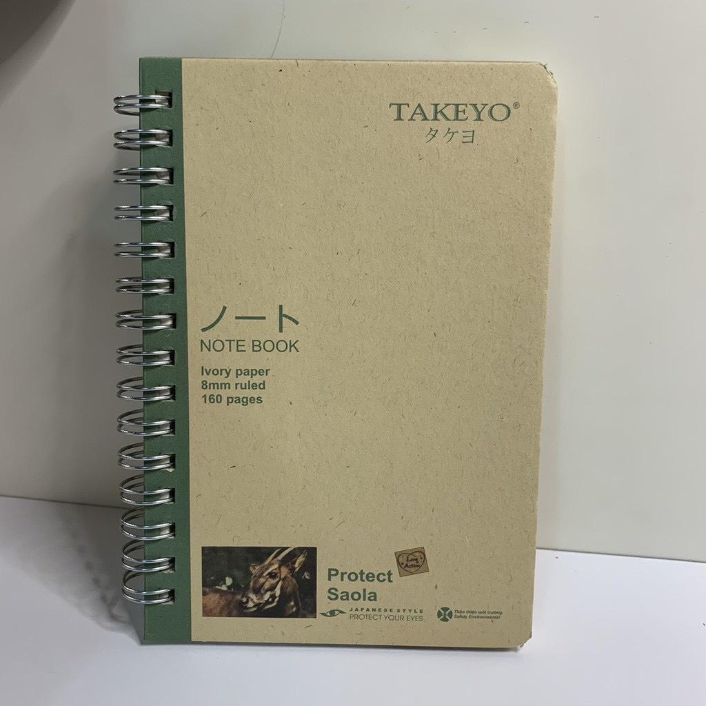 Sổ lò xo Takeyo khổ A5 160tr TMG-8532 (KT: 148x210mm)