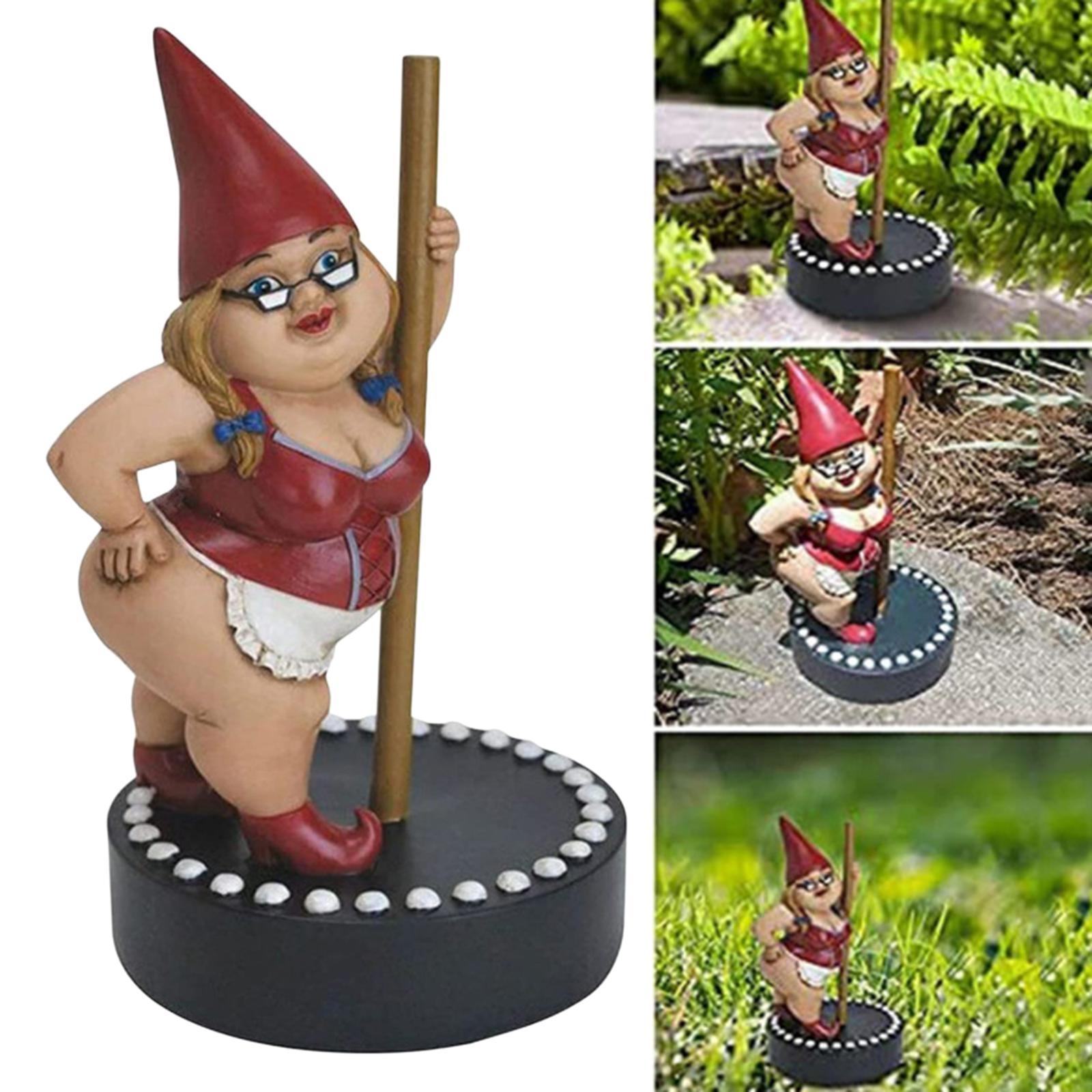 Garden Micro Gnome Figurine Outdoor Decorations for Patio Yard Ornament Gift