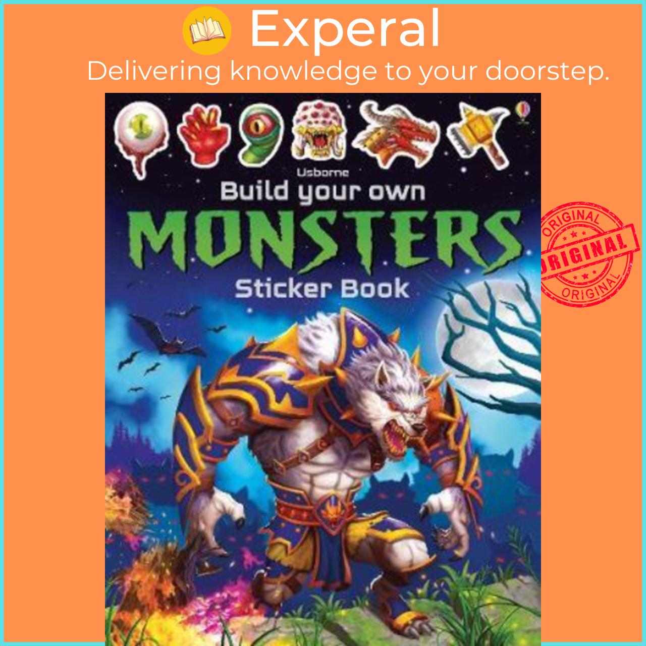 Sách - Build Your Own Monsters Sticker Book by Simon Tudhope (UK edition, paperback)