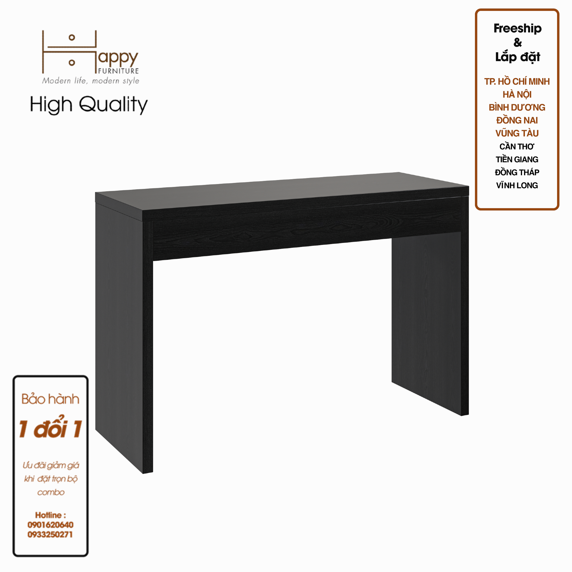 Hình ảnh [Happy Home Furniture] DOOBIE, Bàn trang điểm - ngăn kéo,  120cm x 41cm x 78cm (DxRxC), BAN_001