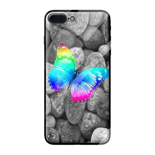 Ốp lưng kính cường lực cho iPhone 7 Plus BƯỚM 1 - Hàng chính hãng