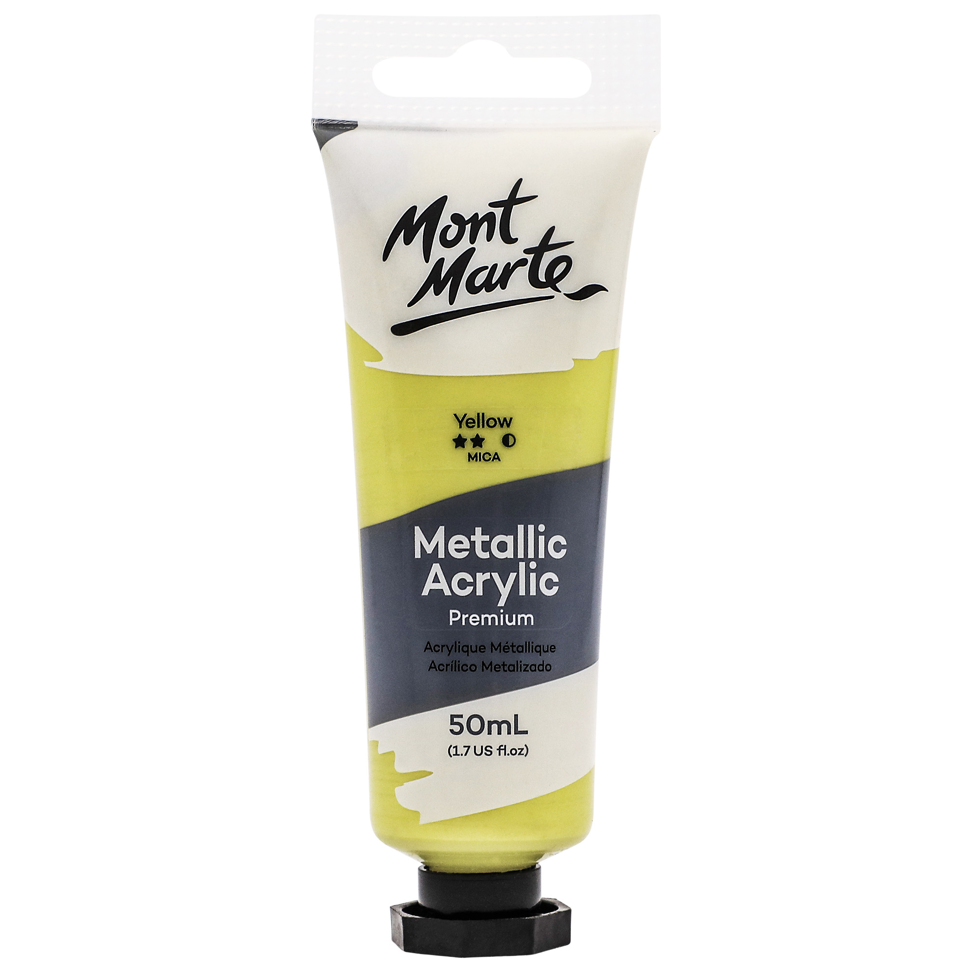 Màu Acrylic Metallic Mont Marte Tuýp 50ml (Màu ánh nhũ kim loại) - Metallic Acrylic Paint Premium 50ml (1.7 US fl.oz) Tube