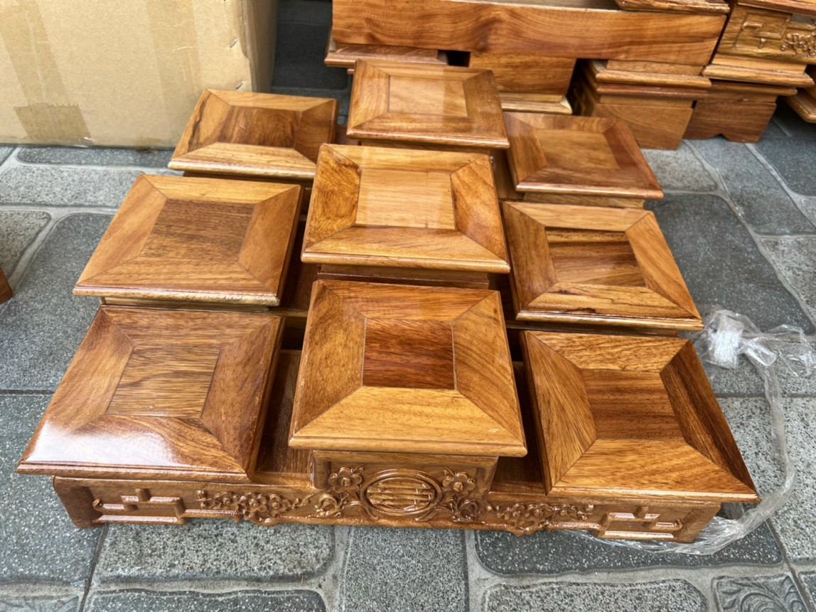 Tam sơn,tam cấp ,đế kê bát nhang mặt 20 cm dài 64 cm