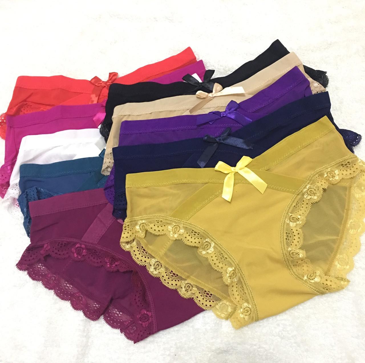 Combo 5 Quần lót ren lưới cạp chéo