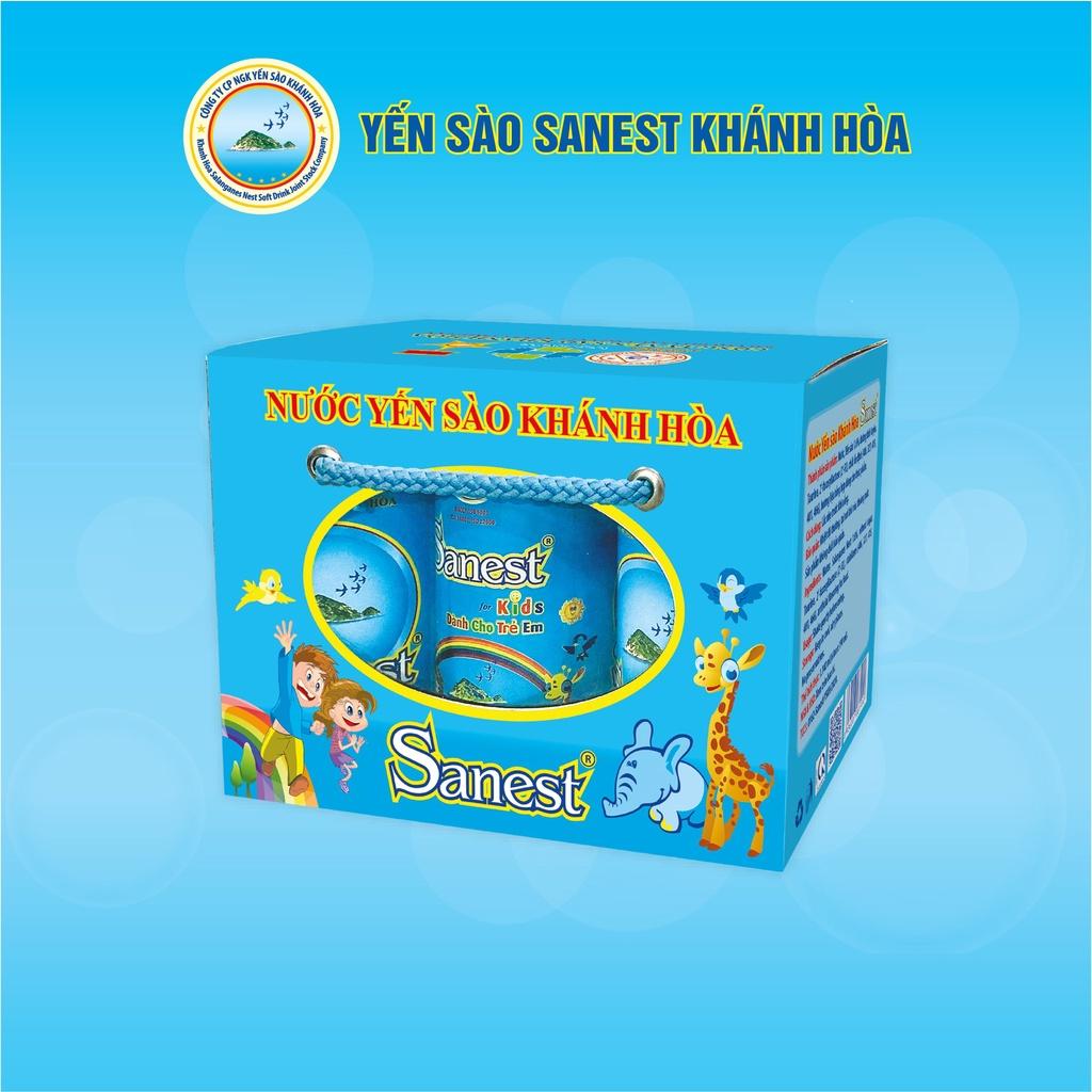 [Hộp 6 lon] Nước Yến sào Khánh Hòa Sanest Kids đóng lon 190ml - 0162