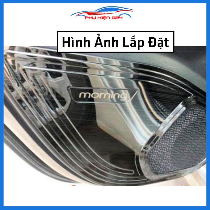 Bộ ốp tapli Morning 2012-2013-2014-2015-2016-2017-2018-2019-2020-2021-2022 vân Titan chống xước trang trí xe
