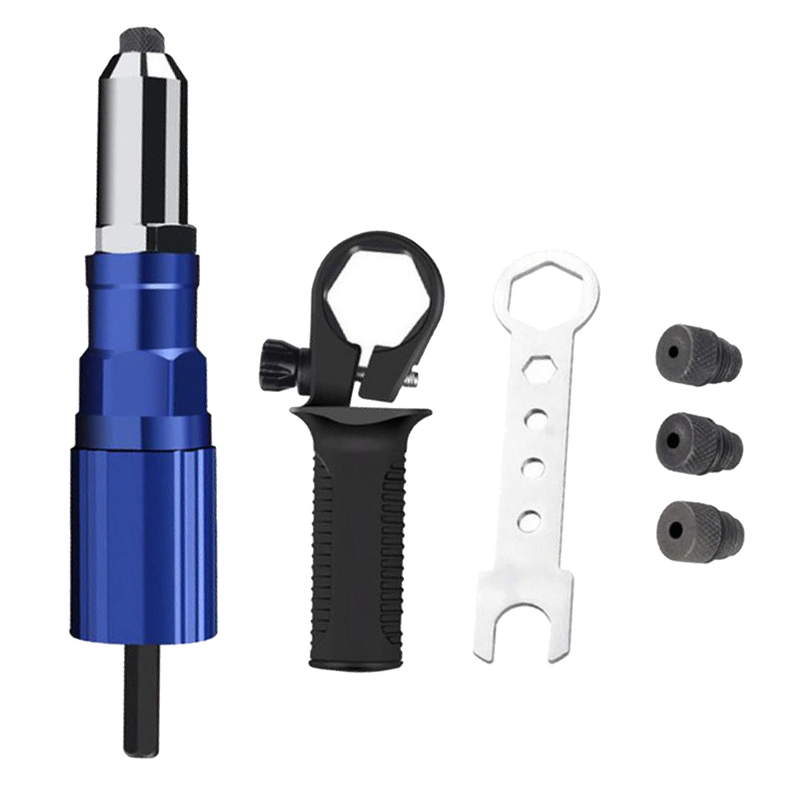Electric Rivet Insert Nut Adaptor Drill-Adapter Cordless Riveting Kit