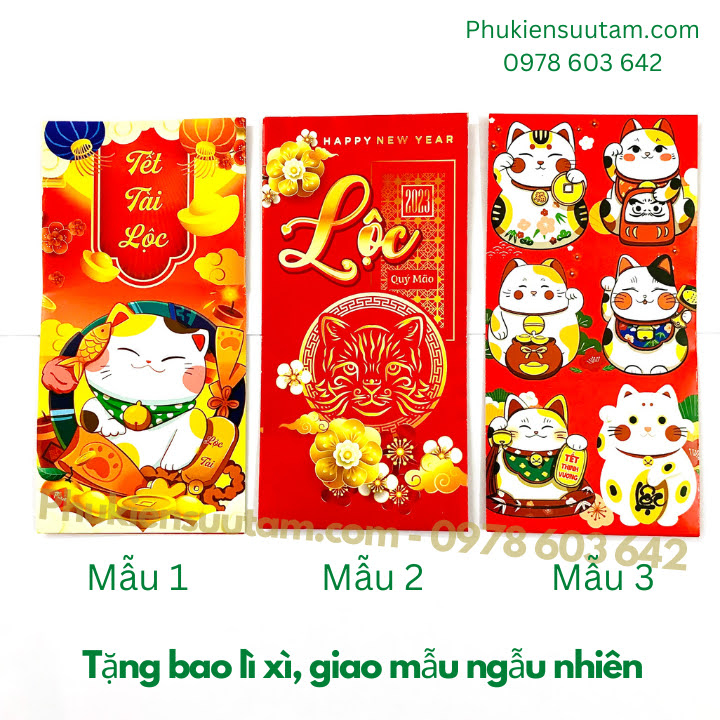 Tờ Lì Xì 1 Triệu Dola Macao Hình Con Mèo, kích thước: 15.5cmx7.5cm, màu trắng - SP005941