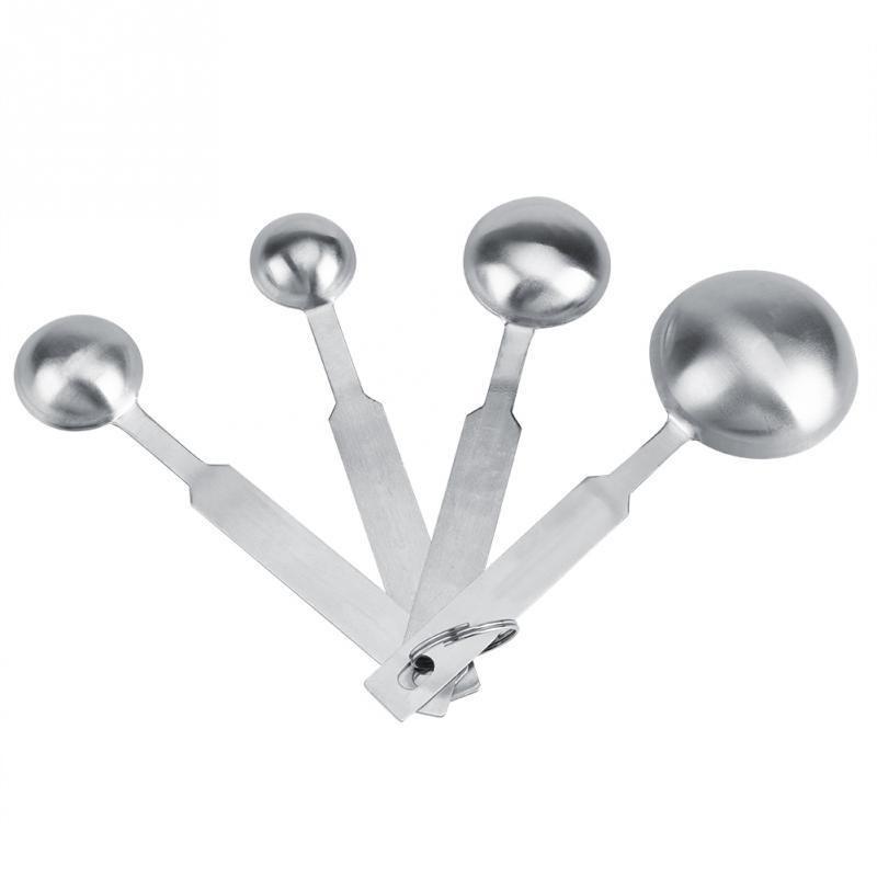 Muỗng/ thìa đong định lượng inox không gỉ bộ 4 cây