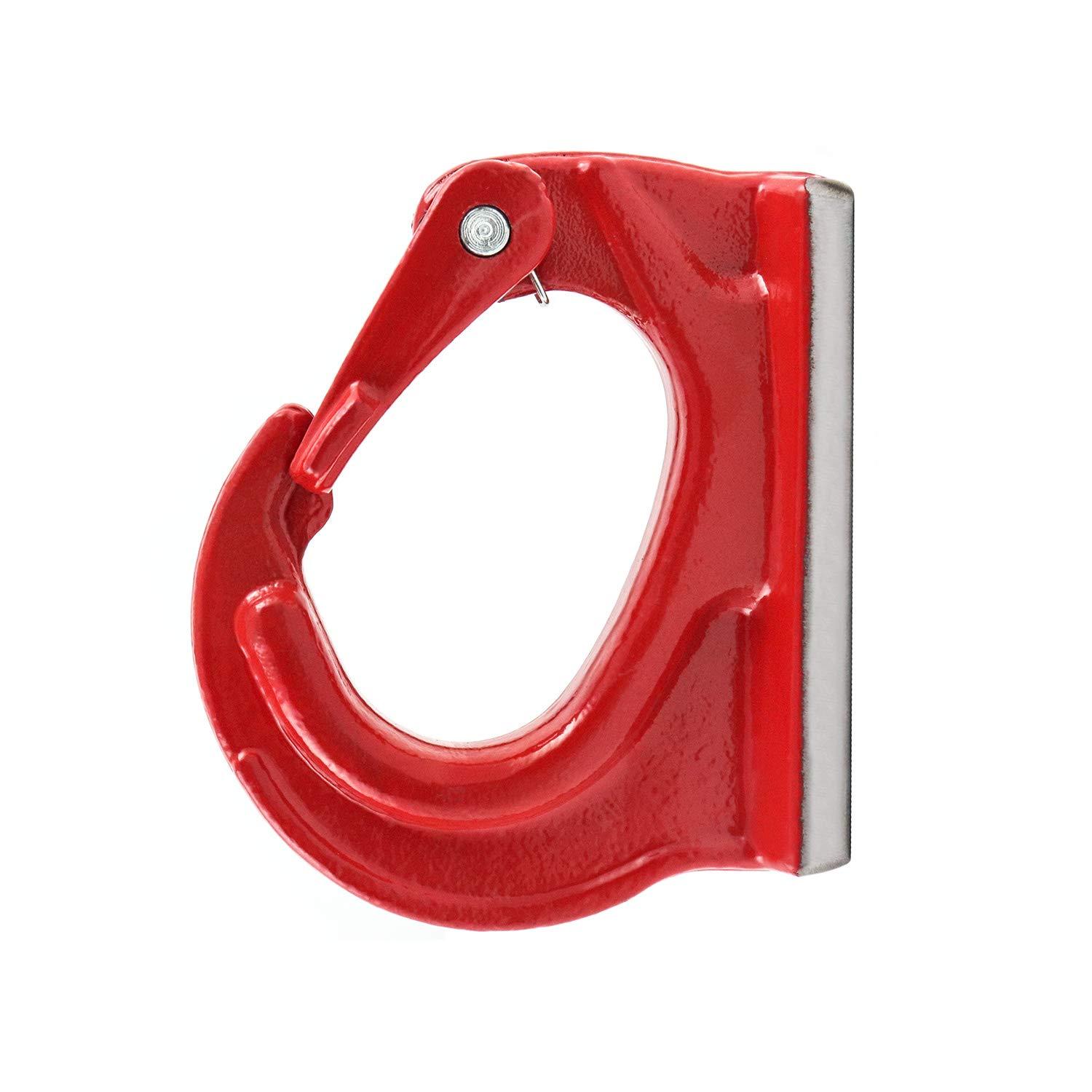 Móc hàn, Móc nâng, Sơn hoàn thiện, Giới hạn tải trọng làm việc 3 tấn cho Máy kéo, Cần cẩu, v.v., Màu đỏ