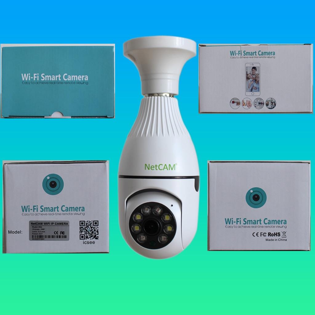 Camera IP WiFi Giám Sát An Ninh NetCAM BNA3.0, Quay quét 360 độ, Độ phân giải 3.0MP, Theo dõi hoạt động trên App ICSEE - Hàng chính hãng