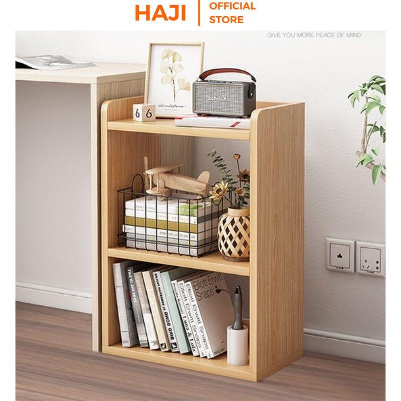 Giá sách gỗ mini làm tab đầu giường đa năng,Kệ gỗ decor phong cách Vintage cho góc phòng thêm xinh thương hiệu HAJI A156