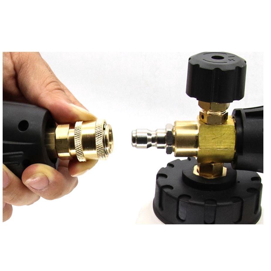 Bộ khớp cắm nhanh 1/4 inch ren 14mm dùng cho máy rửa xe