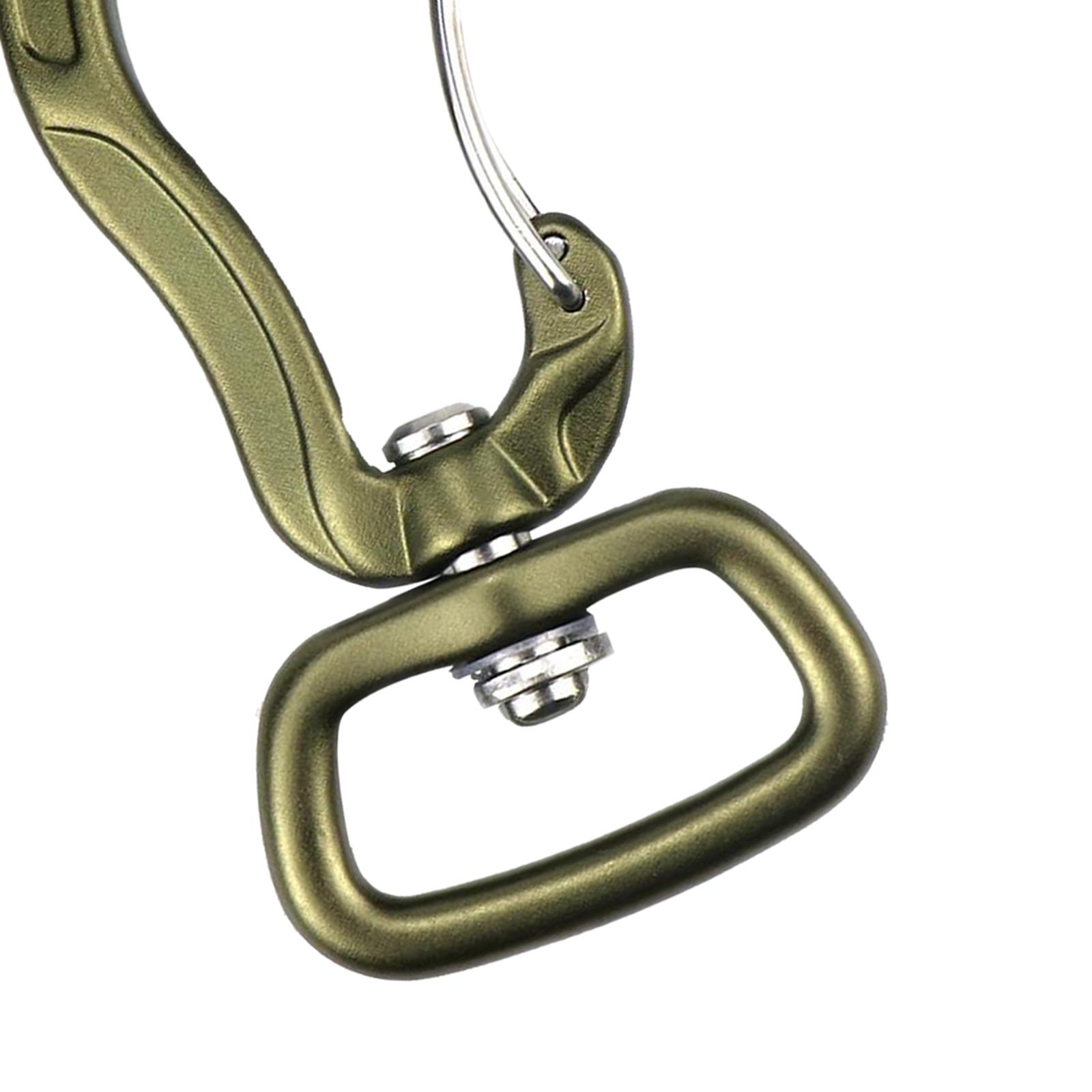 Swivel Eye Snap Hook Carabiner Clip Hanging Tent Connector Clip Gold