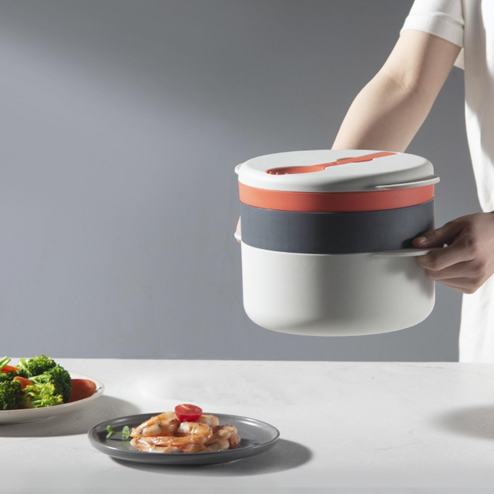 3 Tier Microwave Cookware Steamer Vegetables Food Cooker for Kitchen Cooking