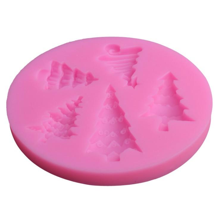Khuôn silicon 3D cây thông