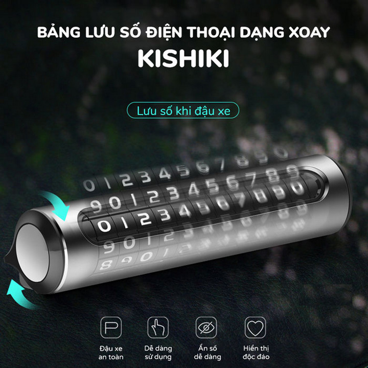 Bảng số trên xe hơi Kishiki - Home and Garden