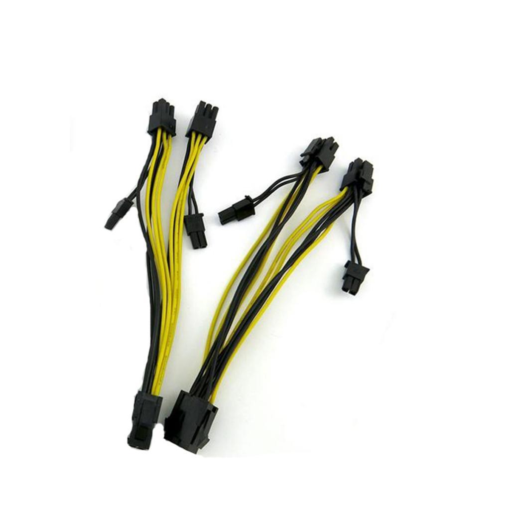 2x10 Pieces 8 Pin to 2x 8 Pin PCI Express Power Adapter Y-splitter Cable
