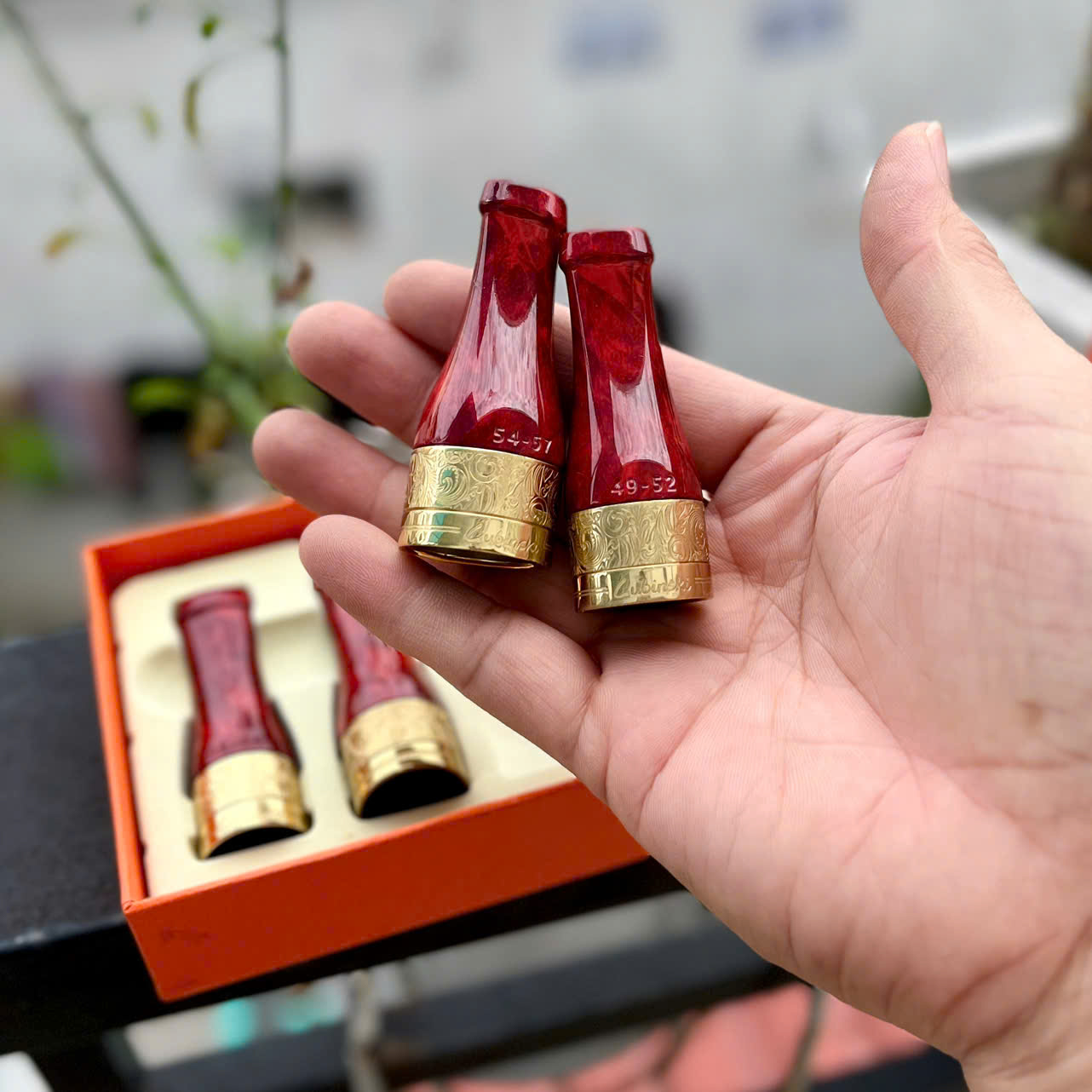 Bộ 4 Tẩu bắt top cigar có 4 kích thước chất liệu đồng